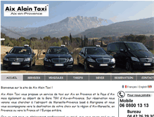 Tablet Screenshot of aix-alain-taxi.com